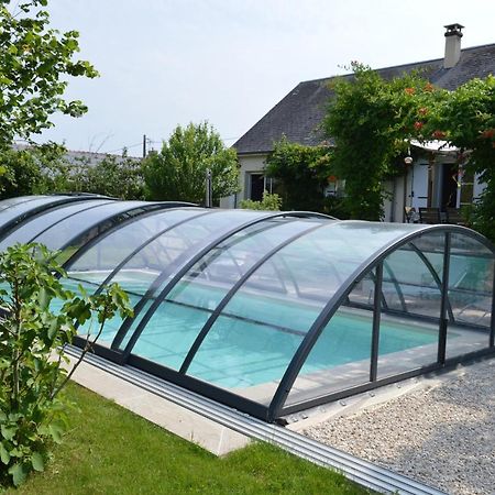 Au Coeur Du Bien-Etre, Chalet Avec Piscine Chauffee Et Couverte, Spa, Sauna, Massages Monteaux Exterior foto